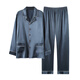 Er Jiagong Pyjamas Herren Spring- und Herbsteisen-Eis Silk Langarmhose 2024 Neue Sommer Herren-dünne Klimaanlage Home Clothing 1098# L [Vorgeschlagen 100-135jin [Jin gleich 0,5 kg] b