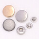 Seamless metal quad button windbreaker clothes decoration accessories mother-in-law covert button automatic button new round snap button silver 12mm face button + 831 bottom button [6 sets] + tools