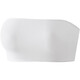 Oein one-piece tube top anti-exposure underwear white chest-wrapped women's strapless vest dance special base for girls white one size (70-130Jin Jin equals 0.5 kg)