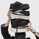 KLWP Hong Kong Authentic International Light Luxury Brand Schuhe 2025 Herumn New High Street Dicke einzige Nische Design Casual Board Schuhe Schwarz Größe 36
