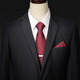 Ifsong New Krawis Herren Trendy Koreanische Version formelle Kee Business Professional Hochzeitsbräutigam College Style Hand Krawatte Geschenkbox Set Black Geschenkbox TZX001C