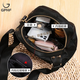 
GPHF Japan 2025 new bag women's Oxford cloth women's crossbody bag fashionable personality shoulder bag versatile shell bag black extreme night black_1