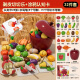 Newchi fruit cut toys baby cut vegetables children can chew on the kitchen to have a house Children's Day gift