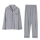 Catman MiiOW Extra Large Size Spring and Autumn Pure Cotton Pajamas Male Fatty Long Sleeve Cardigan Set Extra Large 200-330Jin [Jin equals 0.5 kg] Home Suit HD-9902 3XL [140-180Jin [Jin equals 0.5 kg]]