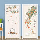 
Sanqihu New Chinese Persimmon Ruyi Door Sticker Whole B&B Wall Sticker Wall Sticker Bathroom Glass Self-adhesive Wardrobe Decorative Sticker MT-6629