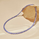 DL 1998 Fat Donglai same style tanzanite necklace jewelry Ziqi Donglai necklace 18K gold faceted clavicle necklace 3-4mm 42cm