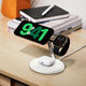 Belkin Apple Drei-in-Eins-drahtloses Ladegerät QI2 zertifiziert Magsafe Magnetic Fast Ladedesktop-Ständer Apple Telefon 15W Uhr Ladegerät Wiz023 White