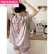 Modal Pyjamas für Frauen in Sommereiseis Seide Dünne kurze Ärmel 2025 Neues Internet Celebrity Casual Home Anzug Sommeranzug Hellgelb #YX-9214 m [75-98] Jin [Jin entspricht 0,5 kg]