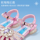Disney Disney Children's Princess Sandals 2025 Summer New Princess Crystal Sandals Performance Sandals Purple 27
