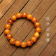 Dan Pei luxury high-end Baltic Sea honey old beeswax round bead bracelet for women amber chicken fat yellow bracelet for men 8-9mm (approximately) 7 grams