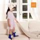 Lilizi Kinderheimkleidung 130g Prinzessin Grundschule Mädchen Pyjamas Modal Baumwollrock Mädchen Hauskleidung [Sonderpreis] FQ12593 Brave You-Mika Strip Kurzärärmelrock 165 Erwachsene Version McM-125jin [Jin gleich 0,5 kg]