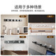 NVC Leshi Electrician Rail Socket, surface-mounted hole-free wall-mounted movable wall guide socket 50 cm + five holes * 3 gray