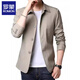 Romon (Romon) Frühlings- und Herbst-Herrengeschäft Casual Jacket Anzug mittlerer und junger Menschen mit Mitte der Farbe Dünne koreanische koreanische Windbreaker-Jacke hellgrau 1048 l [Empfohlen 118-138jin [Jin ist gleich 0,5 kg]]