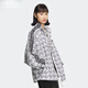 阿迪达斯 （adidas）女子立领户外运动休闲满印印花梭织夹克外套JI9766官方旗舰正品 JI9766 XS (155/80A)