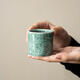 Chinese Xiangyun Longquan Celadon Tea Cup Master Cup Personal Ceramic Large Single Cup Kung Fu Tea Set Tea Cup Celadon Xiangyun Master Cup (Plum Green) 105ml