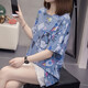 
Pierre caidin 2025 plus size summer new pure cotton short-sleeved T-shirt for women fat mm fashionable round neck covering belly hiding flesh top for women 6623 gray M 80-95Jin [Jin equals 0.5 kg]