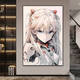 咏幻福音战士挂画明日香绫波丽装饰画初号机动漫女孩玄关画 EVA04 80*12035MM厚铝合金拉丝金色