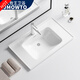 
Rock-free ceramic countertop integrated wash basin semi-embedded Taichung basin bathroom wash basin wash basin wash basin single basin 1047 outer diameter 101*47+ stainless steel drain