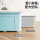 Xitianlong plastic clothing storage box moving box 145L blue 1 pack with wheels