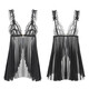 
ROSELEX Dating Clothes Tight Sex Toys Couple Bed Underwear Thong Men's Black Silk Open-Climbing One-piece Stockings Pure Mint Green (front button nightgown + T-trousers) S S size Recommended weight 80-95 Jin [Jin equals 0.5 kg]