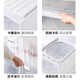Tapis de rangement personnalisé Quwudou Type de tiroir de l'armoire Boîte de rangement en plastique Armoire de rangement de rangement d'armoire de tiroir simple 45-3523 [Deep 45] * Largeur 35 * Hauteur 23cm (un) tiroir blanc pur