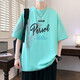
Ran Yilan is similar to a handsome short-sleeved summer cotton shirt for junior high school students, fat and big boys, half-sleeved top, 695 meters white single-piece short-sleeved quality assurance M 70-90Jin [Jin equals 0.5 kg]