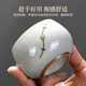 
Cuiqixuan Chinese style tarred Ru kiln personal cup business gift owner cup tea cup ceramic tea cup souvenir 20 ZH-14098 Ru kiln round and tarred cup (Bauhinia) + happy gift