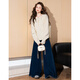 TonLion 2025 autumn and winter women's wool new Chinese style solid color special button sweater