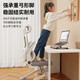 Teenagers' study chair Ergonomic computer chair Children's middle school students' special desk writing chair Home office chair 688-Yongding legs-white frame black network