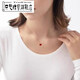 Only pair of 18K gold love necklace au750 rose gold color gold gold clavicle chain heart-shaped chain set for women gift 18K gold rose gold (single pendant) 10mm red agate