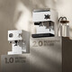Petrus Cafet Máquina de estilo italiano Concentrado semiautomático Houseamático Comercial Vapor Milk Foam White-White PE38888PRO PE3888 Café Máquina de café