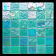 Yonghuan B&B Fantasy Color Swimming Pool Restaurant Kitchen Background Wall Blue Full Fantasy Color lt7027 48mm Grains 3030