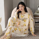 Muji com Muji com pijama para mujeres en primavera y otoño dibujos animados delgados de manga larga Traje de gran tamaño coreano Summer GXT9928 M Mujeres (sugerido 75-95Jin [Jin equivale a 0.5 kg])