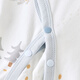 Tongtai (TONGTAI) baby jumpsuit spring and autumn pure cotton baby clothes newborn side-opening romper pajamas blue 73cm