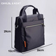 CavlslKcat men's crossbody bag vertical business briefcase casual commuter computer bag large capacity canvas portable shoulder bag black 26*10*29CM