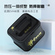 Fishing accessories storage box, multi-functional fishing gear box, lure box, small bait box, tool bag, fishing box supplies, black gold storage box
