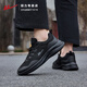 Huili men's shoes 2025 summer new breathable casual shoes men's lightweight soft sole mesh sneakers 1047 all black 42