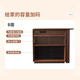
Harmony Dujiang solid wood side cabinet bar table retractable storage storage partition integrated cabinet living room small sofa side cabinet double-sided storage bar dining table combination walnut color [solid wood]