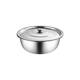 Stainless steel lard tank household high temperature resistant old-fashioned meat oil tank with lid large capacity food grade oil storage basin stainless steel 15cm lard basin with lid