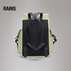 Rains【新品】大容量工装背包男户外双肩包电脑包女书包/ 浅青绿