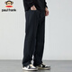 Paul Frank Casual Pants Men's Autumn and Winter Straight Pants Men's Simple Trendy Brand Korean Style Wide Leg Men's Pants Long Pants Black M