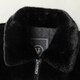 Fat brother plus size plus size men's high-end mink velvet coat warm jacket casual woolen thickened business lapel black 5XL