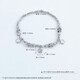 Lao Fengxiang pt950 platinum fish scale lucky five-petal flower coiled bracelet as a birthday gift for girlfriend and wife, platinum, about 11.6g