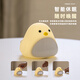 Half Creative Time Bird Alarm Clock for Students Special Wake-up Artifact Bedside Night Light for Children Cute Desktop Silicone Small Clock Temperature Display
