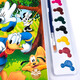 10 colors of paint + brush Disney Color Kingdom Creative Color Plate Mickey Miao Miao House Children's Drawing Coloring Coloring Book Kindergarten Baby Learning Painting Book Parent-child Game Book Logical Thinking Training