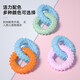 Dog molar toy ring, bite-resistant, bite-resistant, small and medium-sized dog molar teeth deep cleaning stick, good to relieve boredom, self-pleasure toy, single ring, orange -