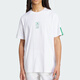 Adidas kurzärärmiges T-Shirt Herren Sommer New Neo Sportswear Strickbares runder Hals halbärmelig Top HC9717 reines Baumwoll JM6473 Weiß L.