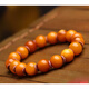Dan Pei luxury high-end Baltic Sea honey old beeswax round bead bracelet for women amber chicken fat yellow bracelet for men 8-9mm (approximately) 7 grams