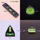 Bun Peng bubble level level round universal portable green light small high-precision balance ruler level bubble tape 12x60mm (1 piece)