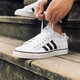 
Adidas new men's shoes sneakers summer low top cushioning anti-slip casual canvas shoes breathable lightweight aw3889/small white shoes 42